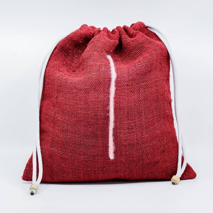 Fibres of Life Natural Hemp Drawstring Yarn Sack-Large