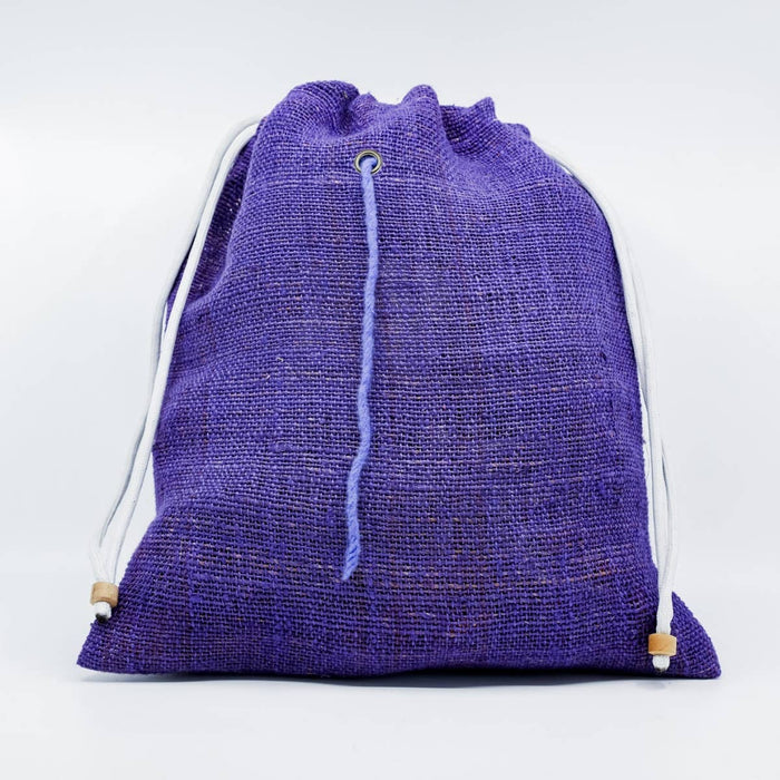 Fibres of Life Natural Hemp Drawstring Yarn Sack-Large