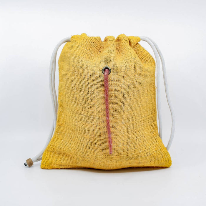 Fibres of Life Natural Hemp Drawstring Yarn Sack-Small