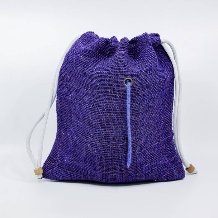 Fibres of Life Natural Hemp Drawstring Yarn Sack-Small