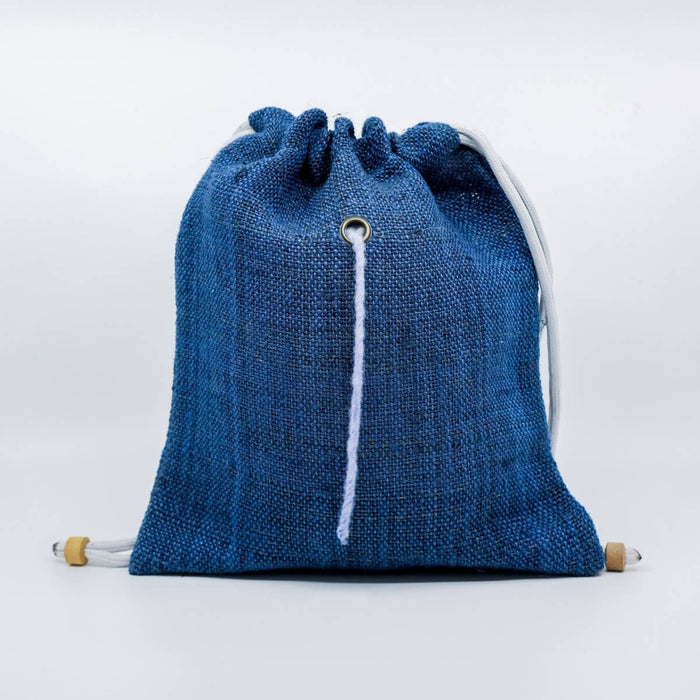 Fibres of Life Natural Hemp Drawstring Yarn Sack-Small