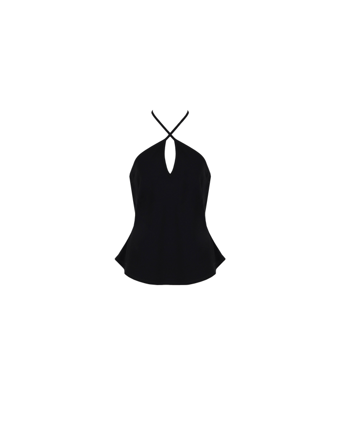 FIREBIRD HALTER TOP BLACK