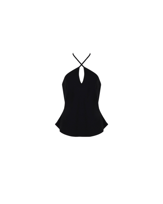 FIREBIRD HALTER TOP BLACK