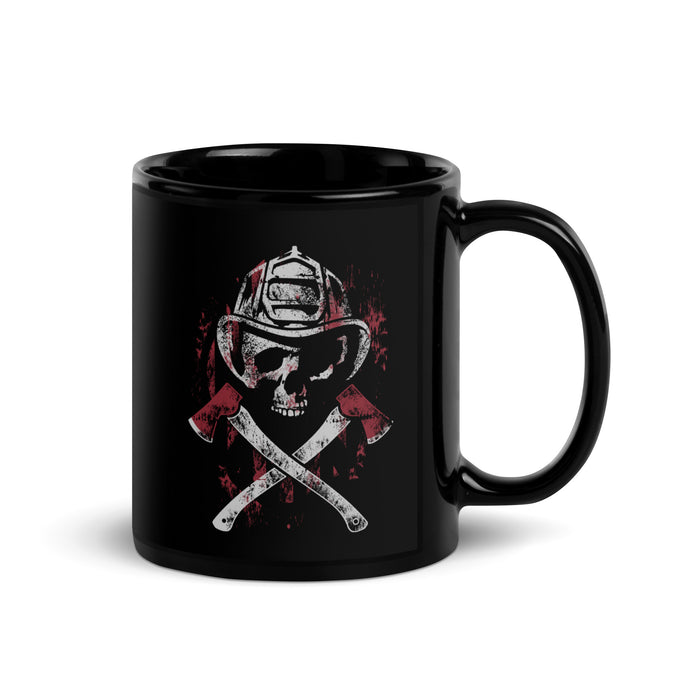 Firefighter Skull Mug