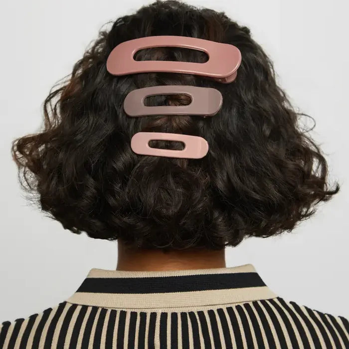 Flat Lay Claw Clip 3pc Flat - Ultra Glossy Terracotta – alternate view 3