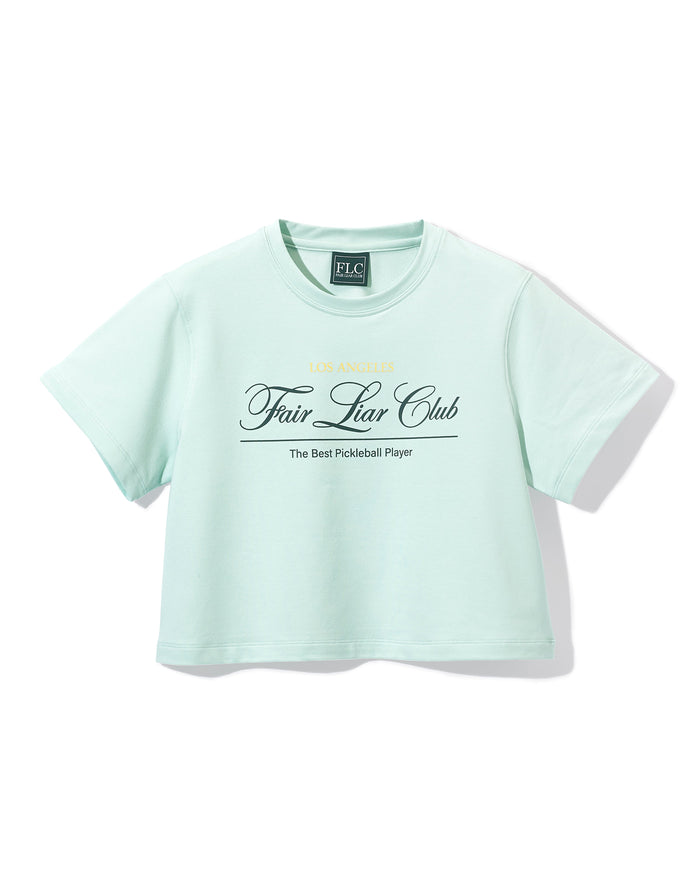 [FLC] FAIRLIAR CLUB CROPPED T-SHIRT (Mint)