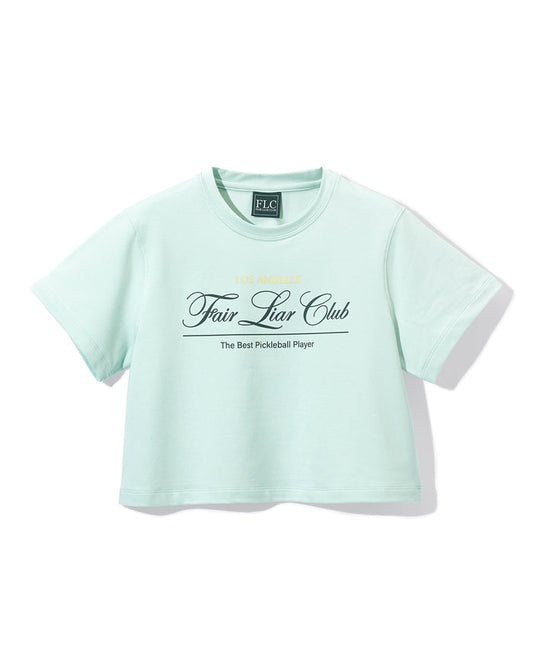[FLC] FAIRLIAR CLUB CROPPED T-SHIRT (Mint)