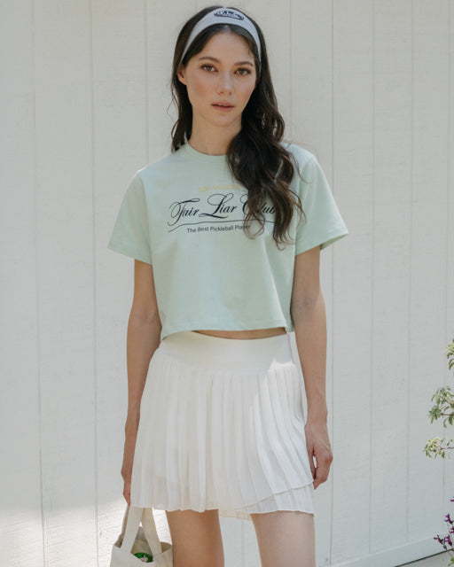 [FLC] FAIRLIAR CLUB CROPPED T-SHIRT (Mint)
