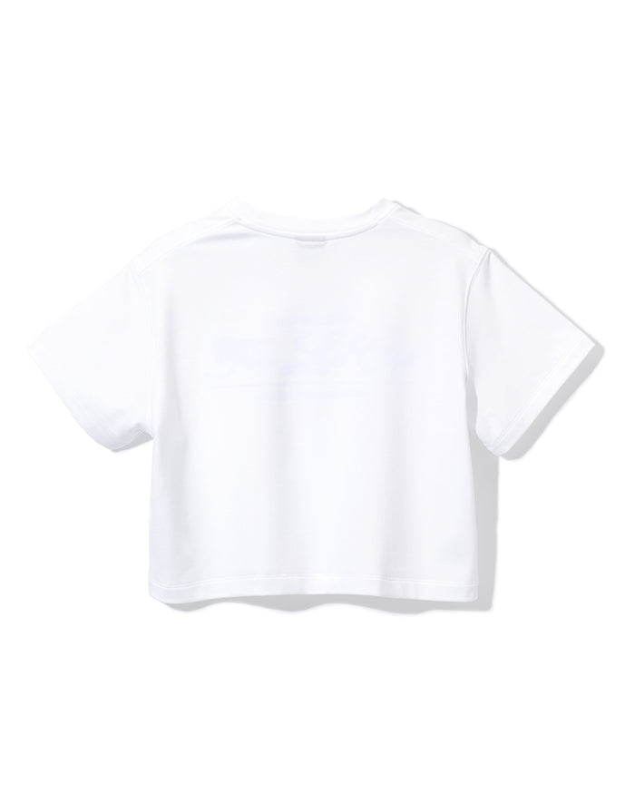 [FLC] FAIRLIAR CLUB CROPPED T-SHIRT (White)