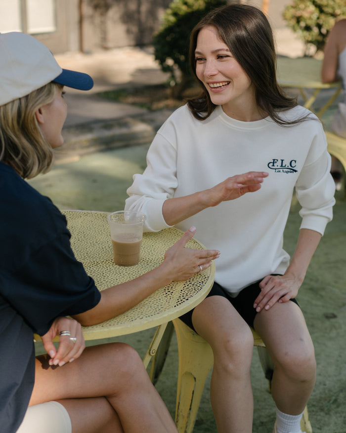[FLC] FLC ESSENTIAL CREWNECK SWEATSHIRTS (White)