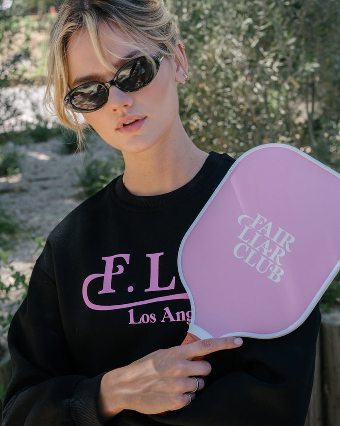 [FLC] FLC ESSENTIAL CROPPED SWEATSHRITS (Black)