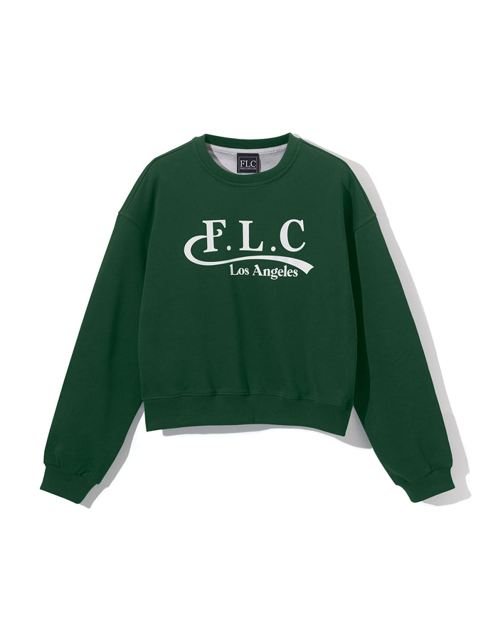 [FLC] FLC ESSENTIAL CROPPED SWEATSHRITS (Dark Green)