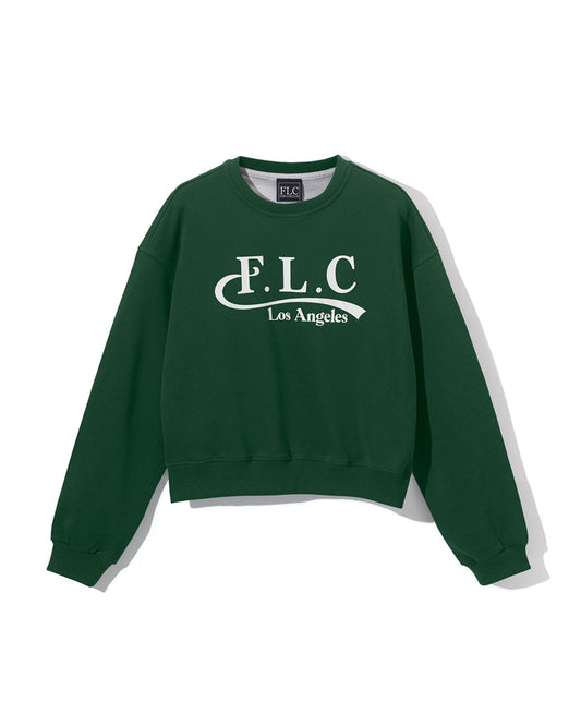 [FLC] FLC ESSENTIAL CROPPED SWEATSHRITS (Dark Green)