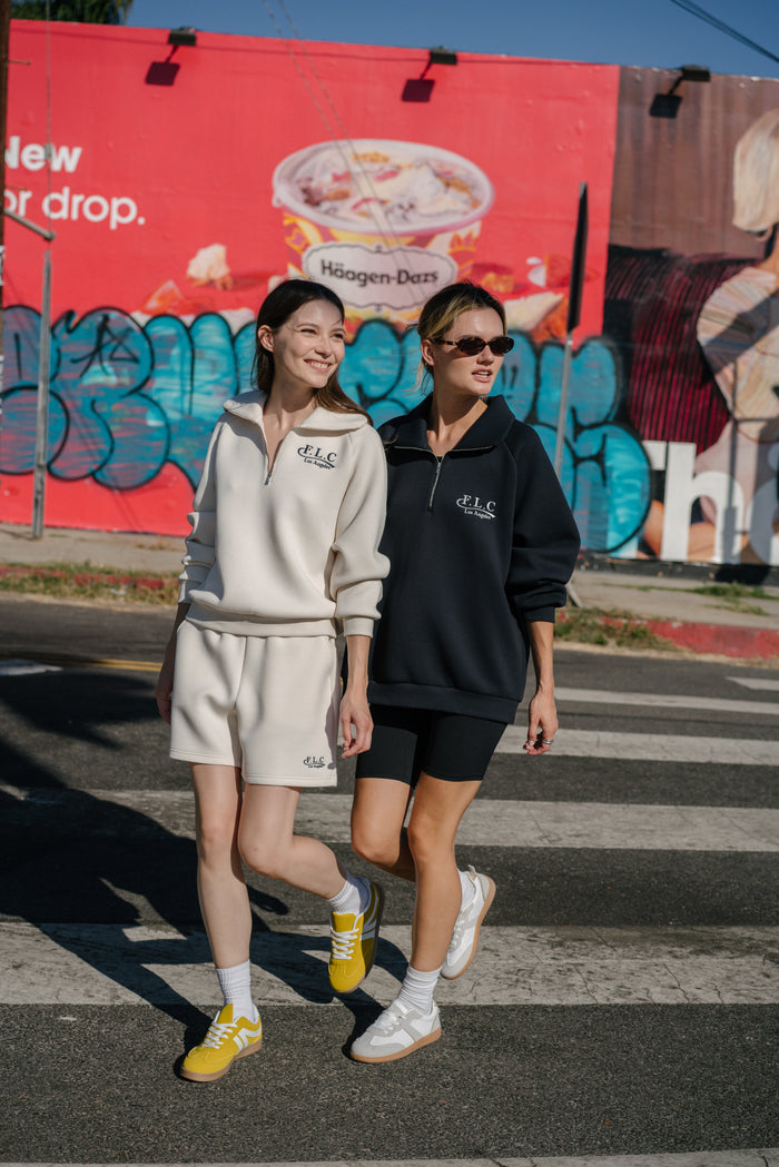 [FLC] FLC ESSENTIAL GYM SHORTS (Cream)