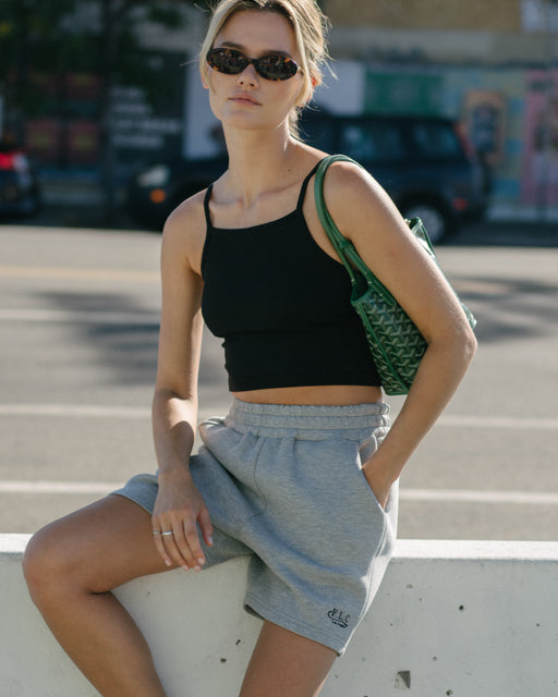 [FLC] FLC ESSENTIAL GYM SHORTS (Melange Grey)