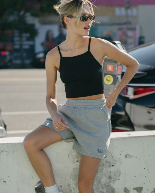 [FLC] FLC ESSENTIAL GYM SHORTS (Melange Grey)