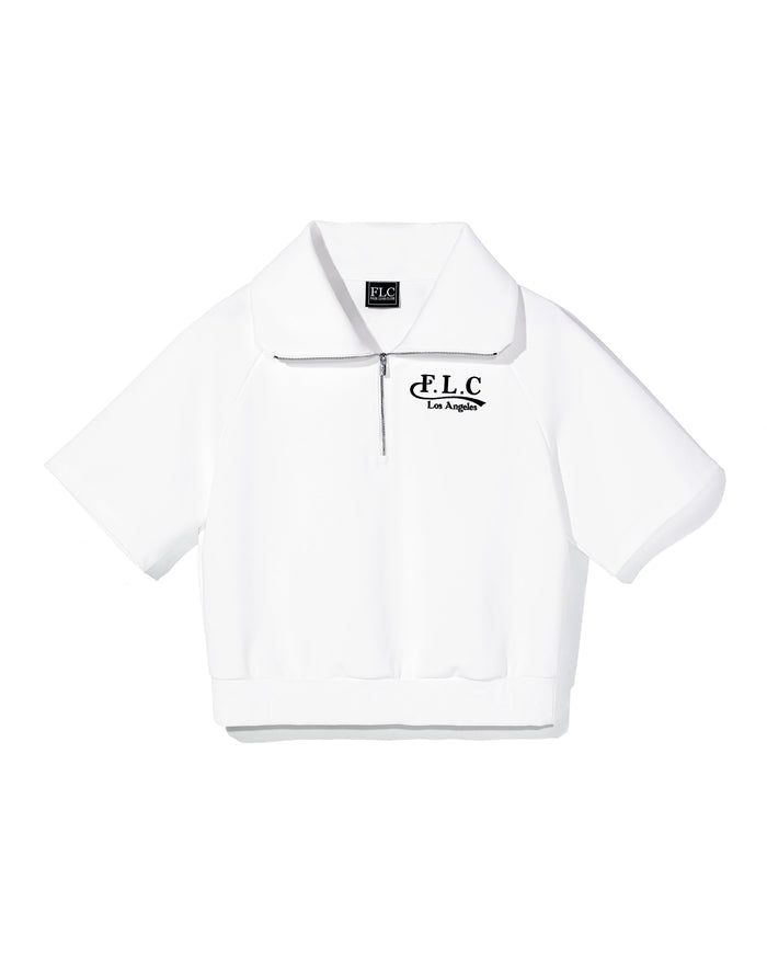 [FLC] FLC ESSENTIAL HALF ZIP PULLOVER (White)