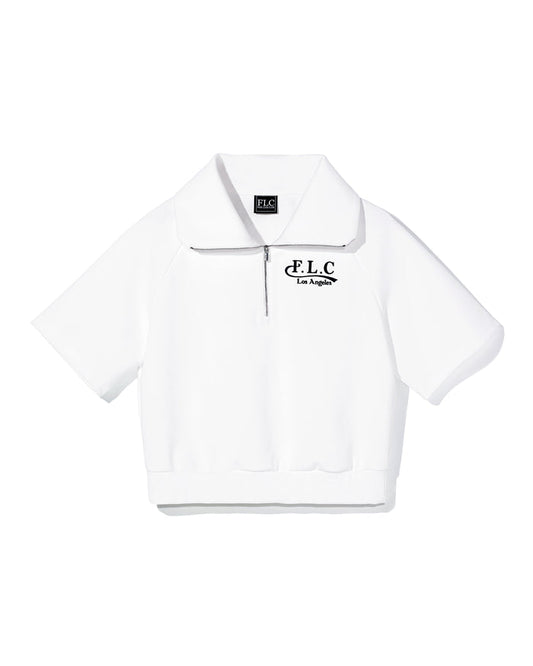 [FLC] FLC ESSENTIAL HALF ZIP PULLOVER (White)