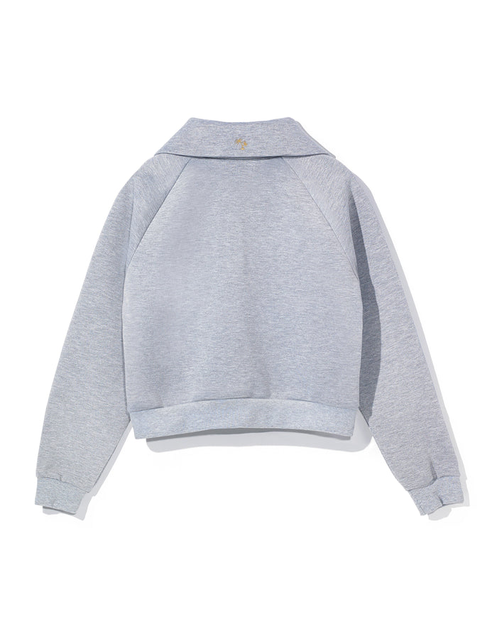 [FLC] FLC ESSENTIAL QUARTER ZIP PULLOVER (Melange Grey)