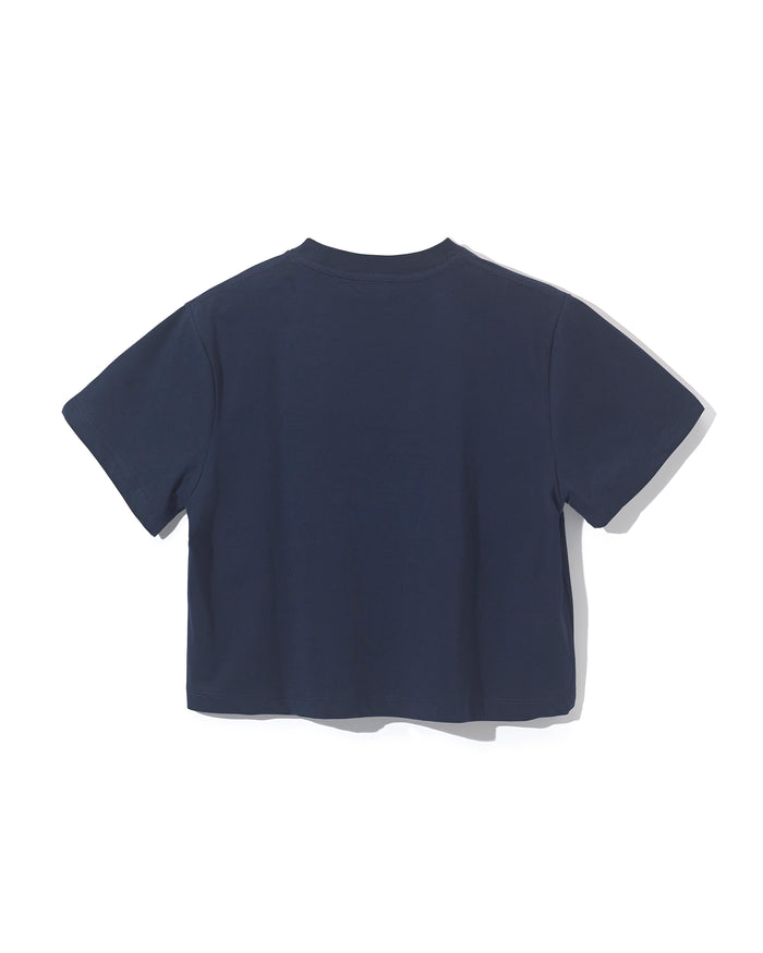 [FLC] F.L.CLUB CROPPED T-SHIRT (Navy)