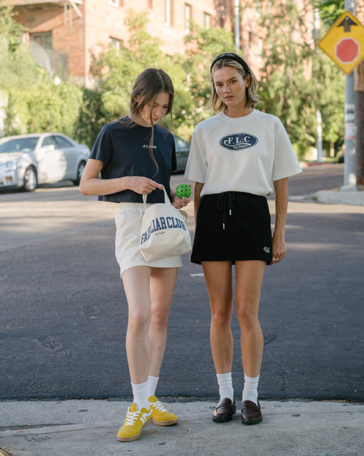 [FLC] F.L.CLUB CROPPED T-SHIRT (Navy)