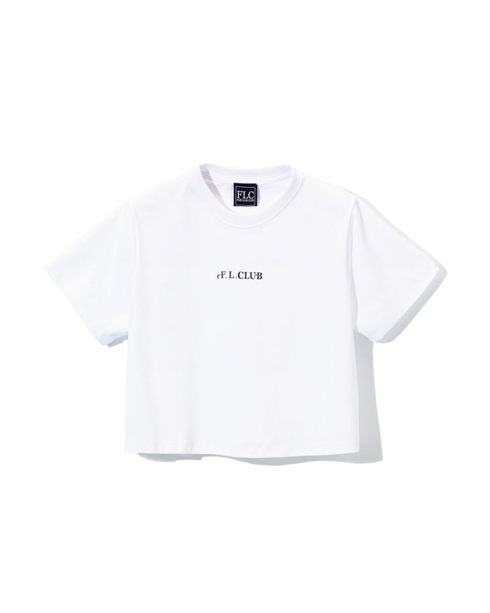 [FLC] F.L.CLUB CROPPED T-SHIRT (White)