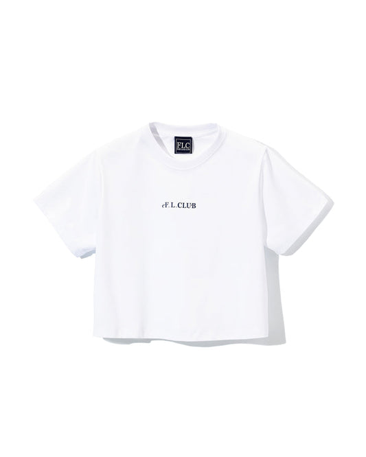 [FLC] F.L.CLUB CROPPED T-SHIRT (White)
