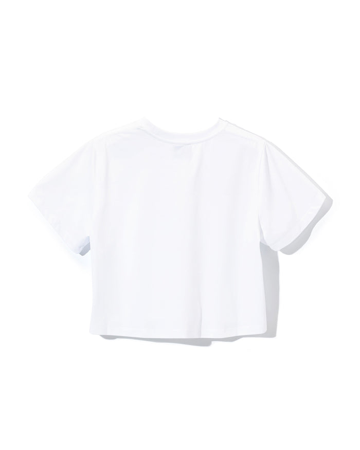 [FLC] F.L.CLUB CROPPED T-SHIRT (White)