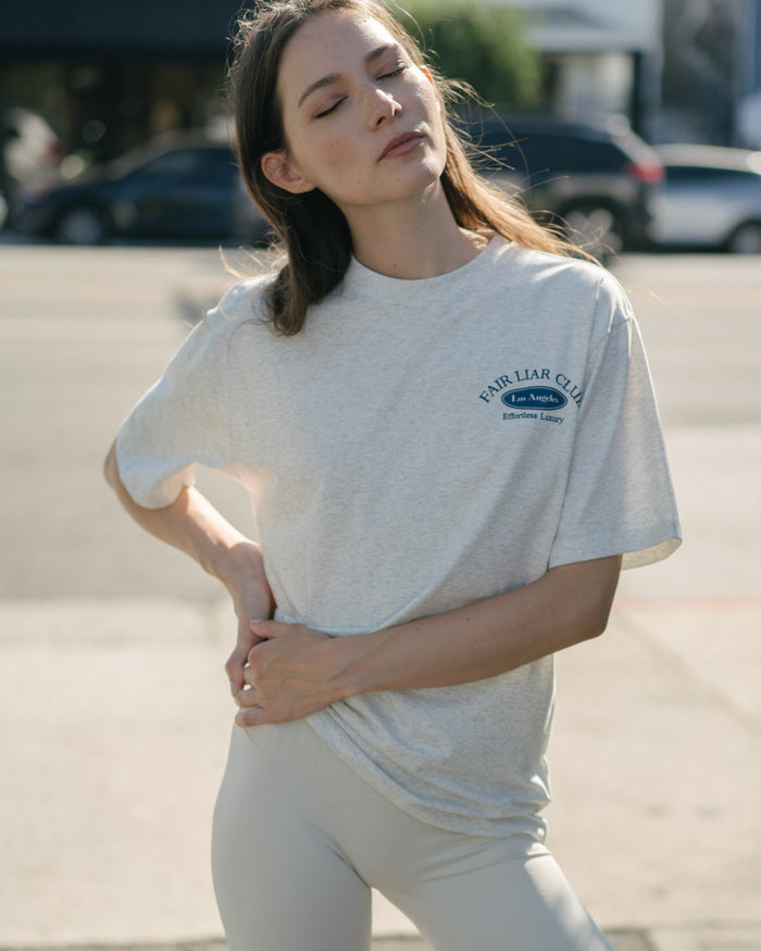 [FLC] LOS ANGELES T-SHIRT (Melange Grey)