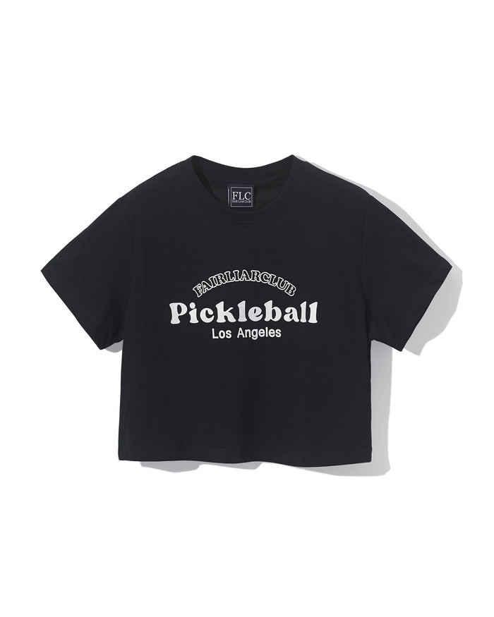 [FLC] PICKLEBALL CROPPED T-SHIRT (Black)