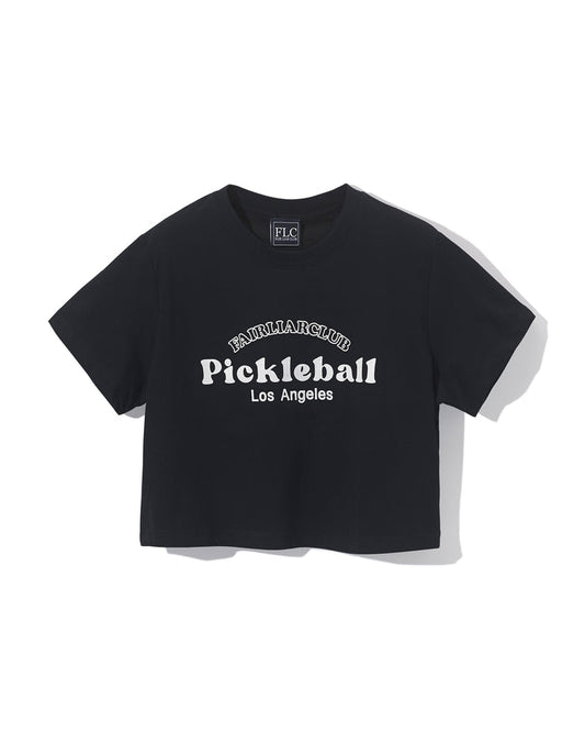 [FLC] PICKLEBALL CROPPED T-SHIRT (Black)