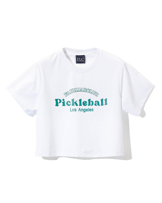 [FLC] PICKLEBALL CROPPED T-SHIRT (White)
