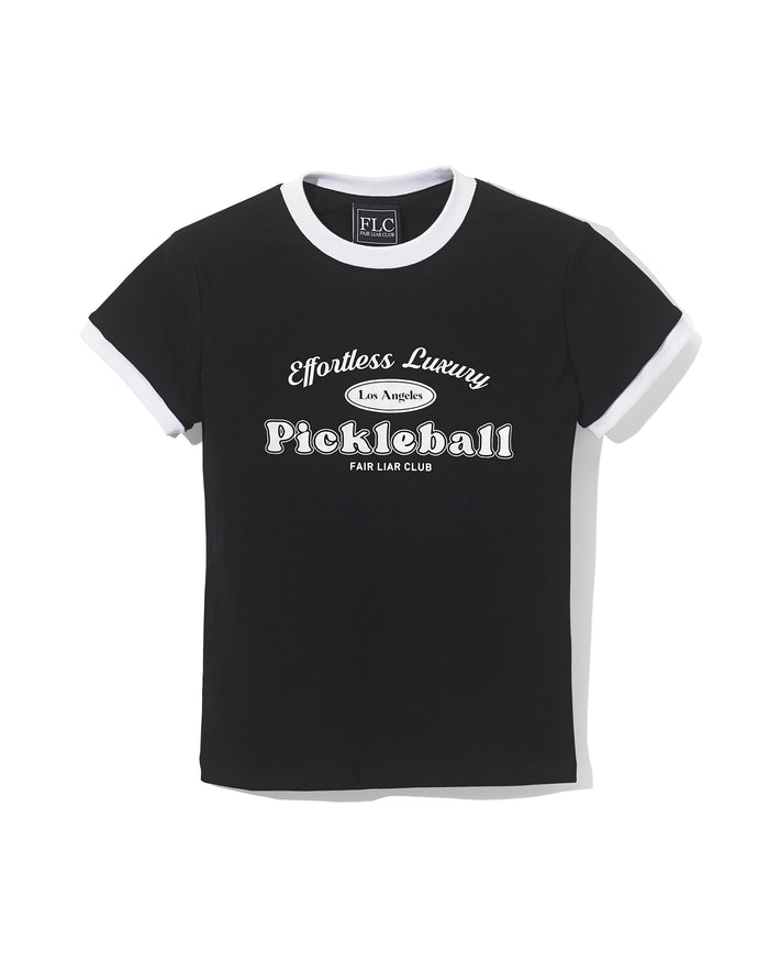 [FLC] PICKLEBALL SLIM T-SHIRT (Black)