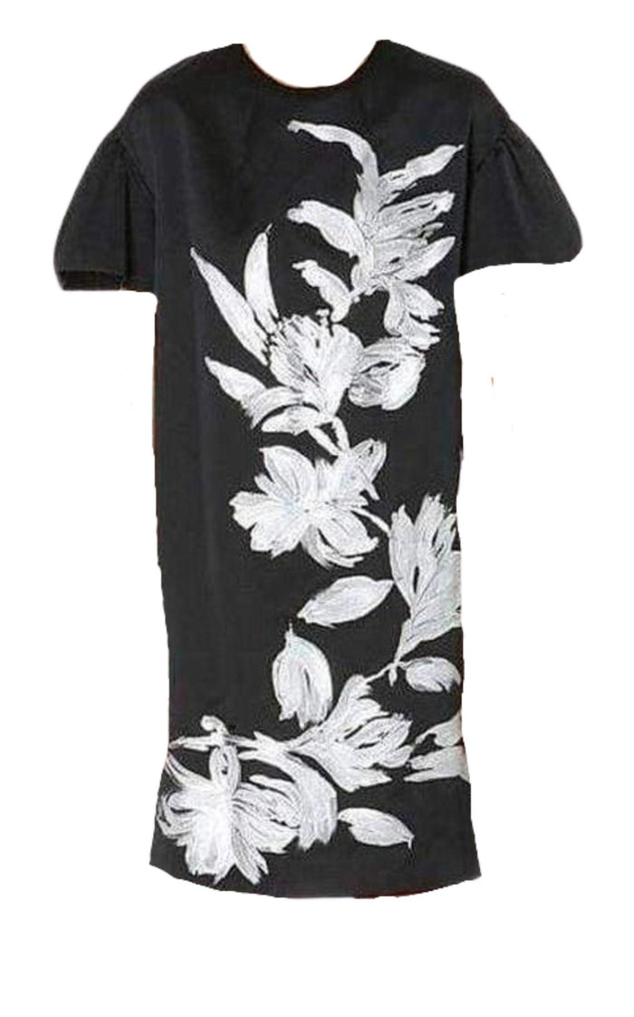 Dries Van Noten Floral Motif Silk Blend Dress - Runway Catalog