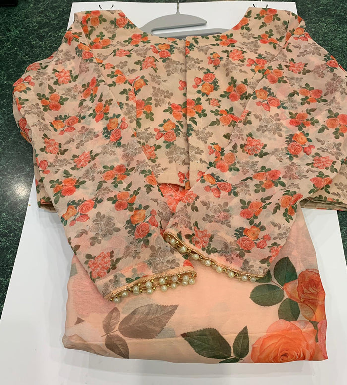 Ready Saree with Finished Hemline