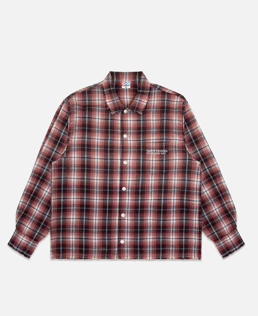 Flower Flannel Shirt (Red)