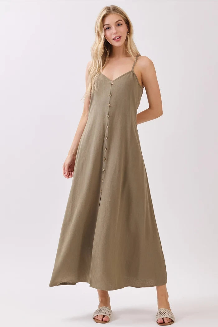 Flowy Button Dress