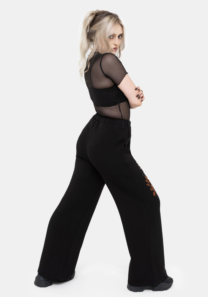 Foxglove Embroidered Straight Leg Jogger