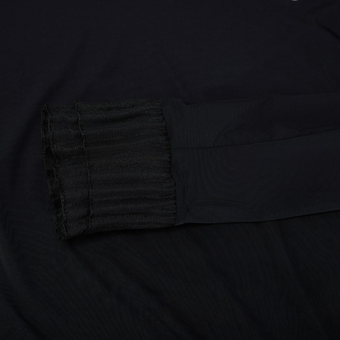 Frill Sleeve Cooling Inner T-shirt (Black)