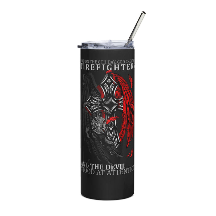 God Created Firefighters Tumbler