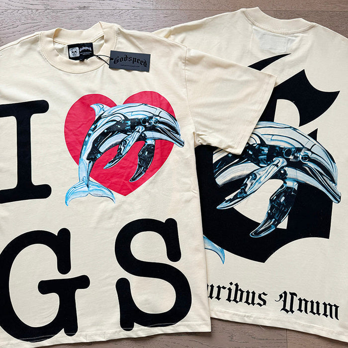Godspeed Miami Dolphin T-Shirt Apricot