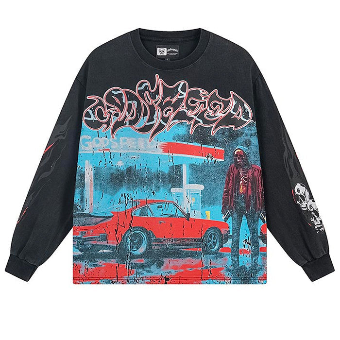 GODSPEED Sunset Drift Layered Long Sleeve T-Shirt