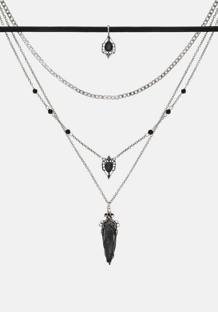 Gothique Stone Layered Necklace