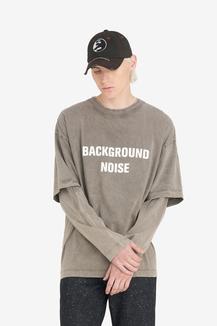 DOUBLE SLEEVE TS NOISE XXS / LTGREY