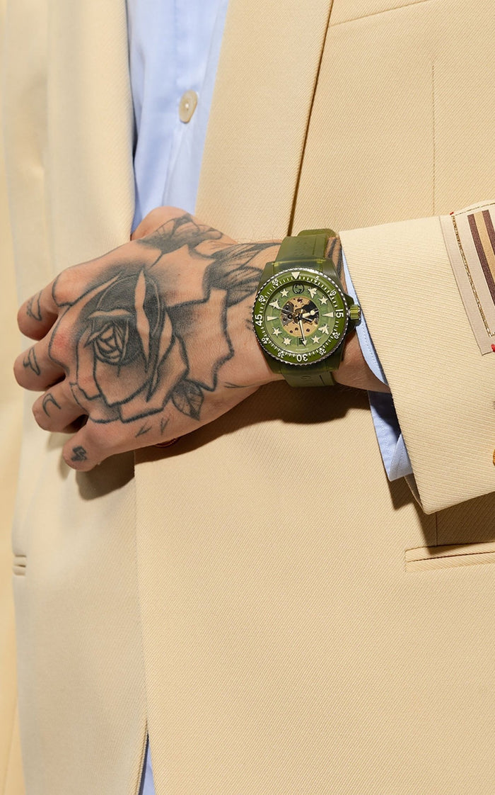 Gucci Dive Green Automatic Watch 40mm - Runway Catalog