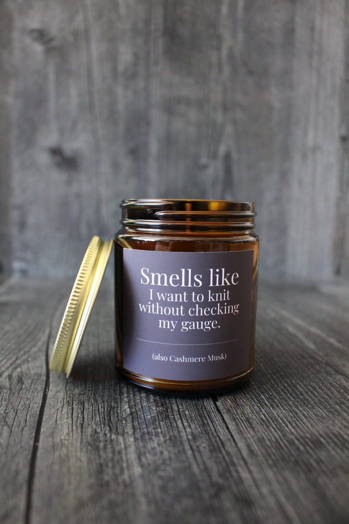 9 Oz Cashmere Musk | Smells like I want to knit without checking my gauge.