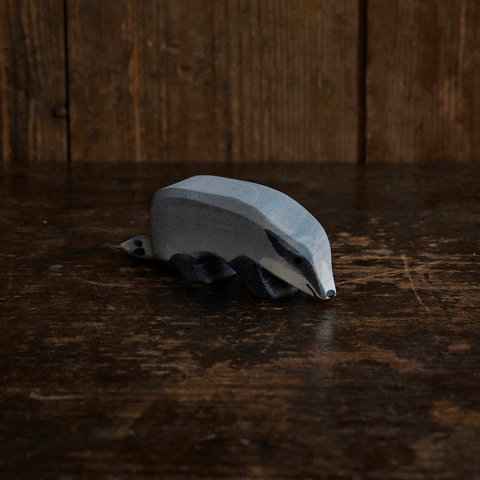 Handcrafted Wooden Badger