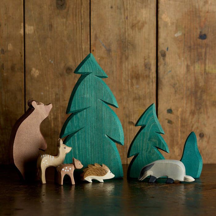 Handcrafted Wooden Badger