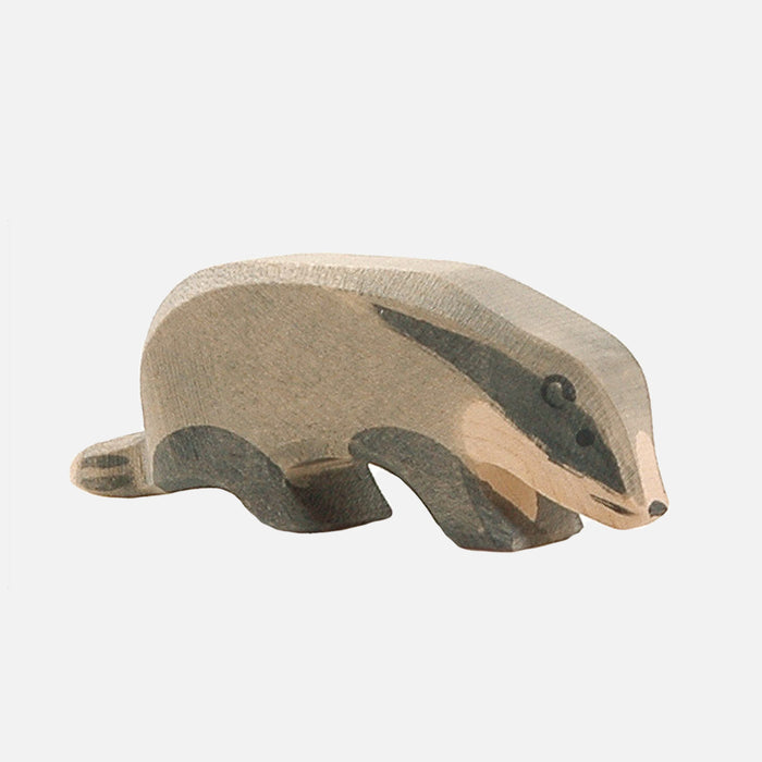 Handcrafted Wooden Badger