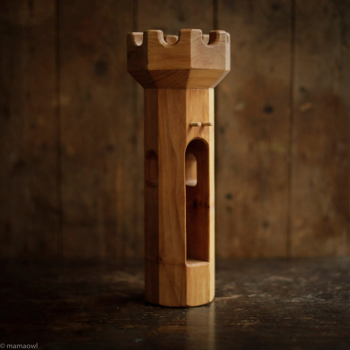 Handcrafted Wooden Large Round Outlook Tower